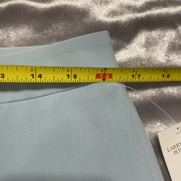 NWT Larry Levine Petite Womens 2pc. Double Breasted SS Suit, Sz. 12P, Light Blue - Picture 15 of 16